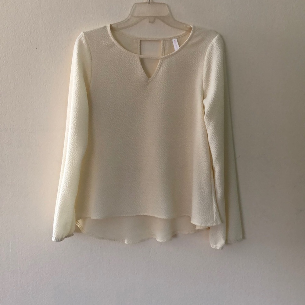 White Eyelet Top
